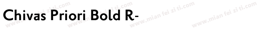 Chivas Priori Bold R字体转换